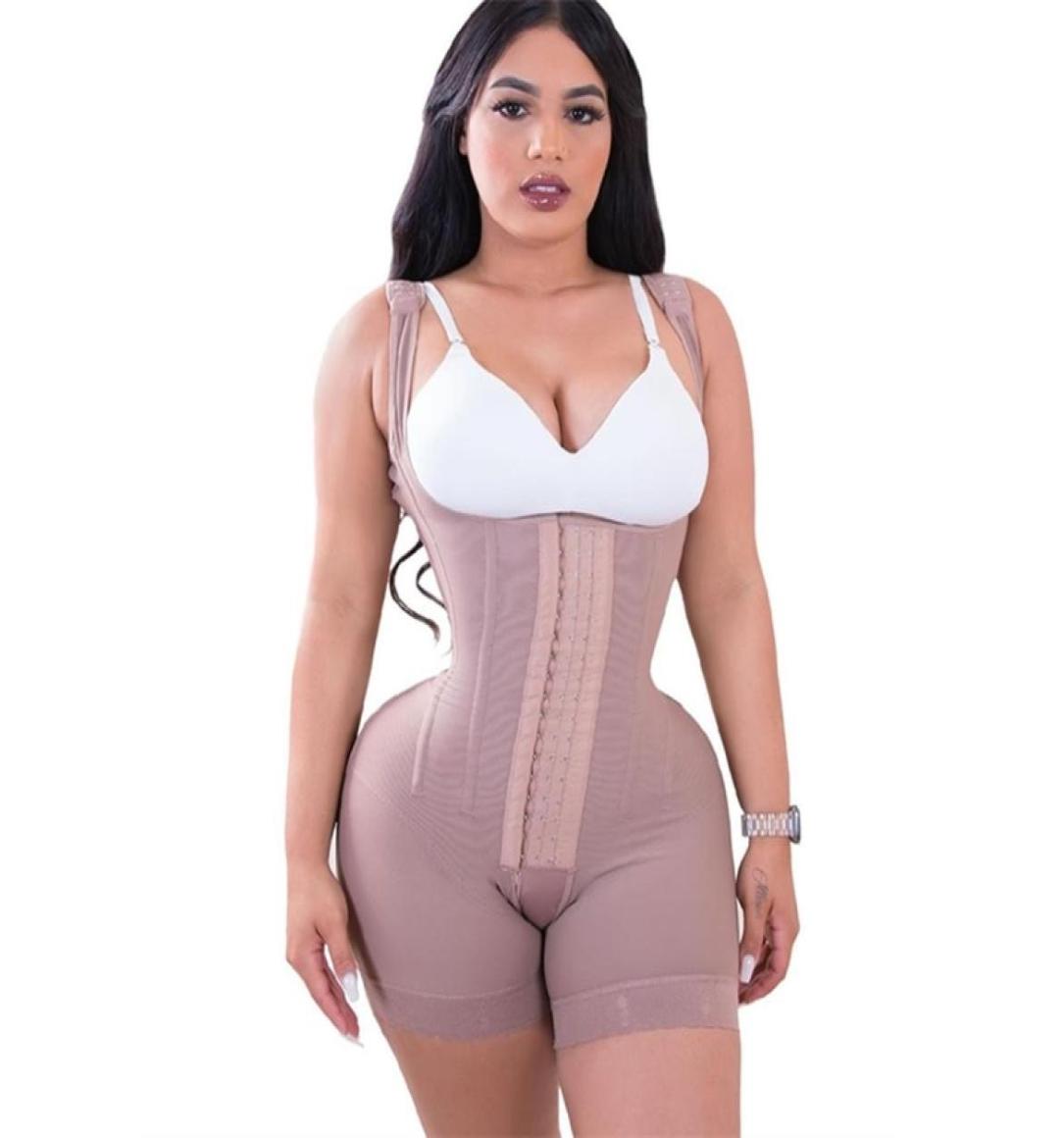 

Women039s Gorset Fajas Colombianas Large Size Shapewear Open Bust Body Corse Waist Trainer High Compression Skims Bodysuit 21129901146, Beige
