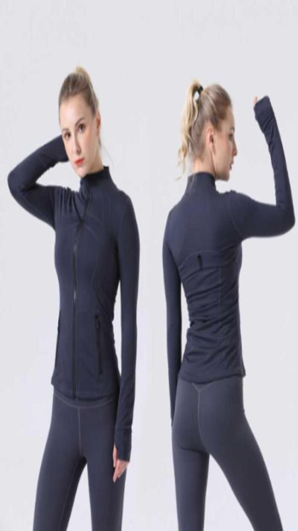 

Align Womens Yoga long sleeves Jacket Solid Color Nude Sports Shaping Waist Tight Fitness Loose Jogging Sportswear8740083, Customize 3