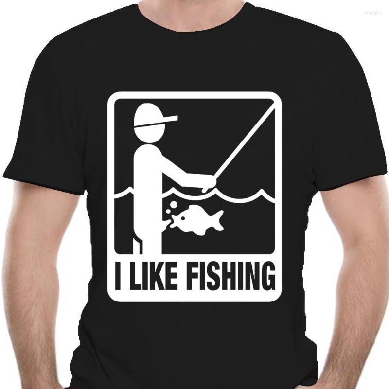 

Men's T Shirts I Love Fishing! Angler Fisherman Carp Coarse T-Shirt, Black