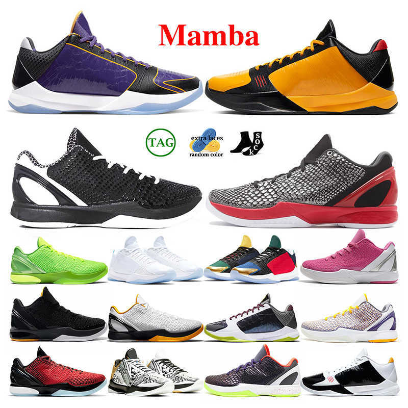 

Mamba 6 Protro Grinch Basketball Shoes Men Mambacita Bruce Lee Del Sol Big Pink Stage grinches Bruce Chaos 5 Rings Bred Mens Trainers Sports Outdoor Sneakers, Protro bred