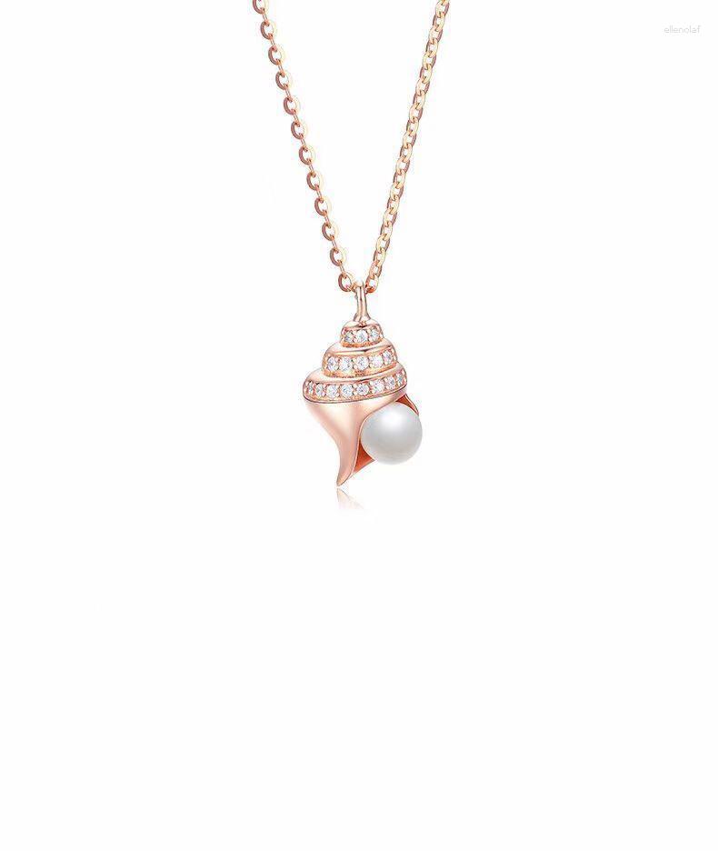 

Chains 2023 Fashion Trend Silver Necklace Conch Designer Jewelry Luxury Earrings Youth Souvenir Gift