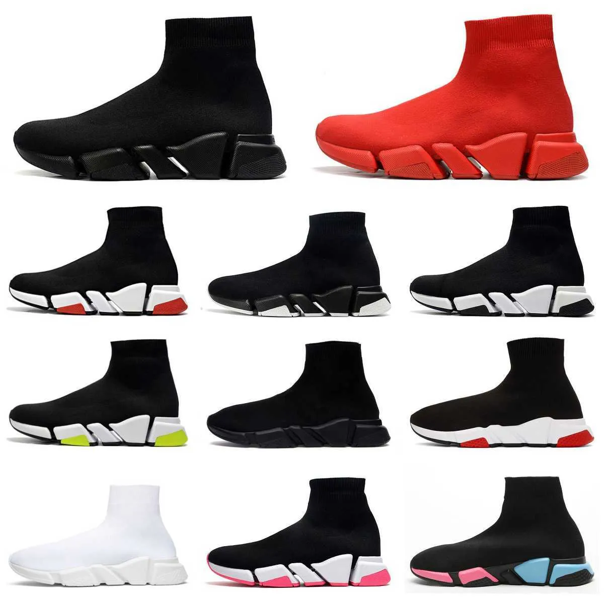 

Trainers Speeds 2.0 1.0 Sports Shoes Platform Men Women Designer Balanciagas Tripler Paris Socks Boots Runners Black White Light Graffiti Vintage Beige Pink Sneakers, Box