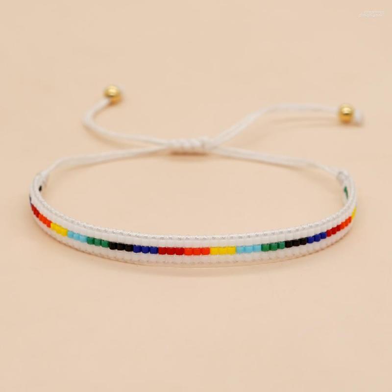 

Strand Go2boho Colorful Rainbow Friendship Jewelry Miyuki Beaded Handmade Bracelets Boho Summer Design Chic Gift For Her