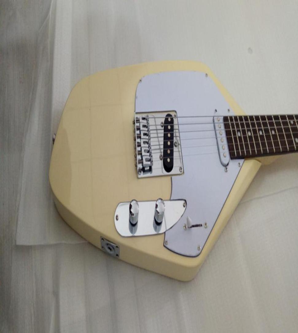 

Rare Shaped 6 Strings Tear Drop Cream Electric Guitar Maple neck Rosewood Fingerboard Tremolo Bridge White Pickguard1425418