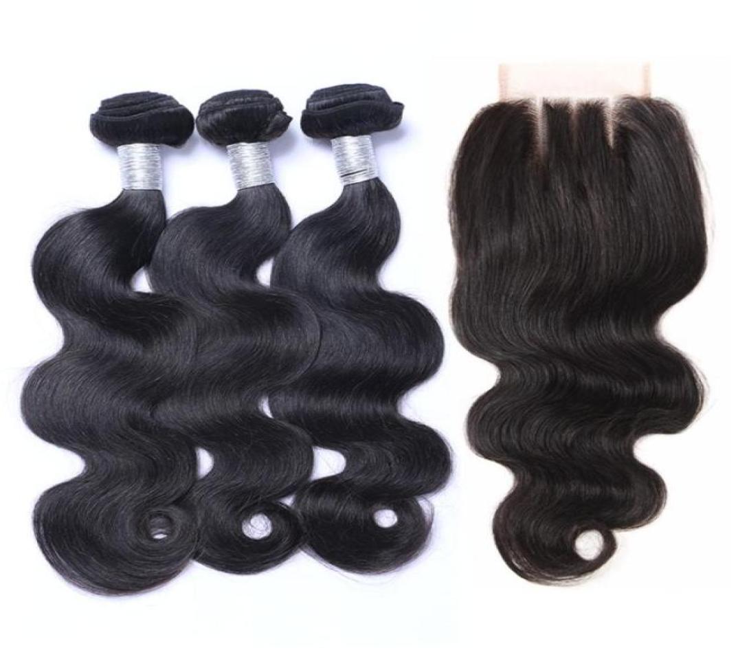 

Peruvian Body Wave Virgin Human Hair Weaves 3 Bundles with Lace Closures 100 Unprocessed Cuticle Aligned Remy Hair Extensions Nat89572257, Natural color