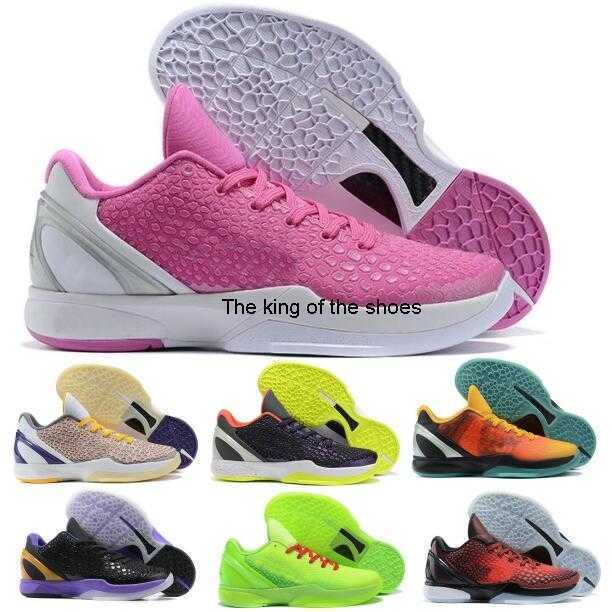 

Shoes Protro 6 6s Kay Yow Think Pink Grinch Challenge Red Mamba BHM Volt Laker Zoom Zk Men Sneakers, Lavender