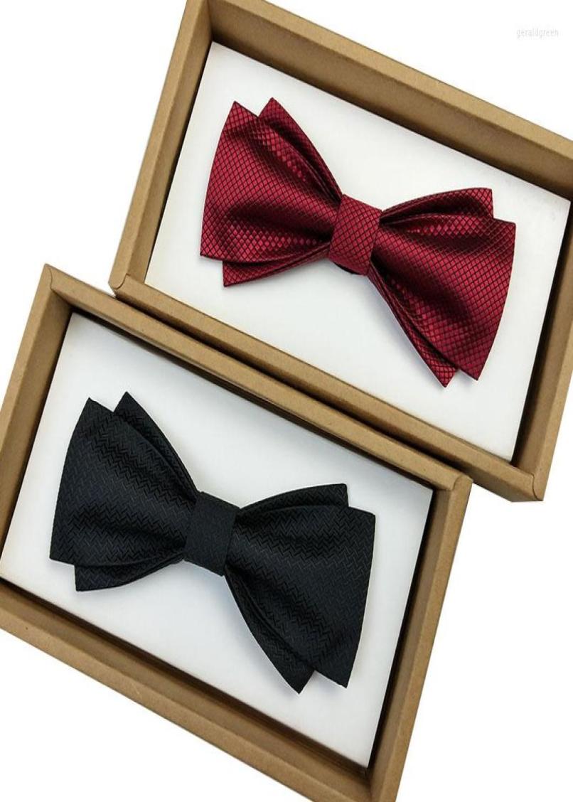 

Bow Ties High Quality Men039s Tie 2022 Arrivals Fashion Formal Bowtie For Men Party Wedding Butterfly Gift Box Black Wine Red9314488