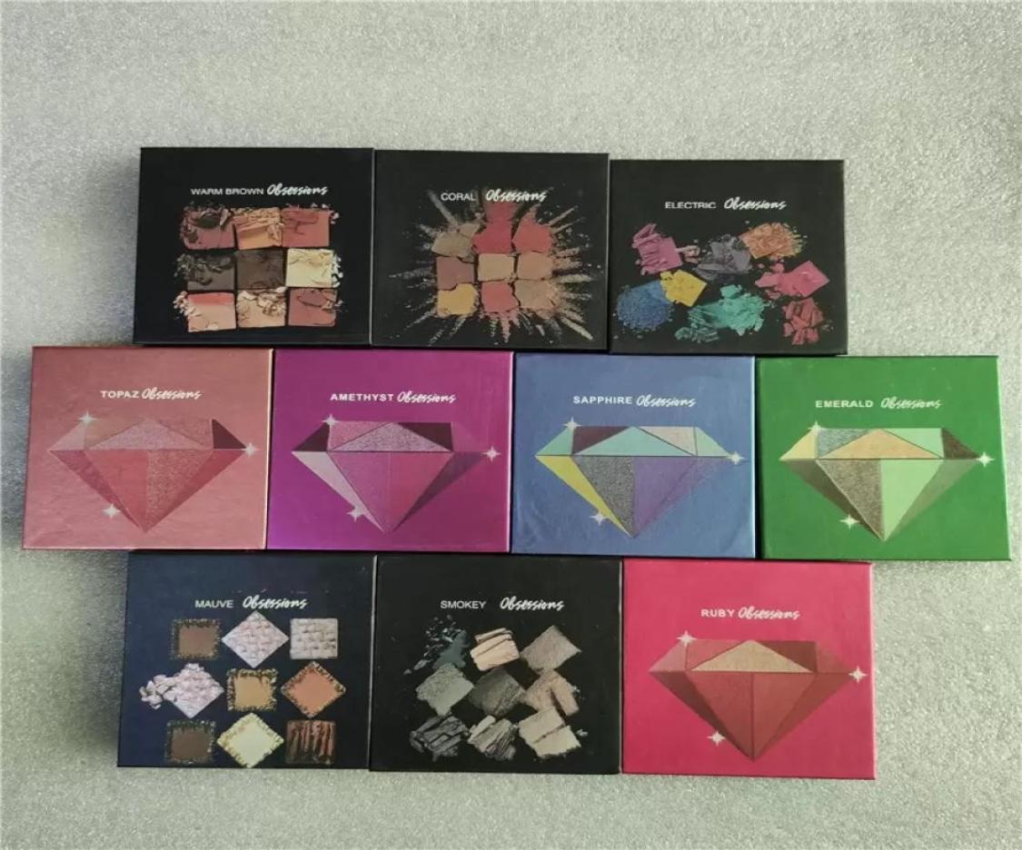 

9 colors matter eyeshadow Diamond eye shadow 10 styles ELECTRIC CORALS MAUVE WARM BROWN SMOKEY Eyes Beauty Palette Mini RUBY C7602403, Sky blue