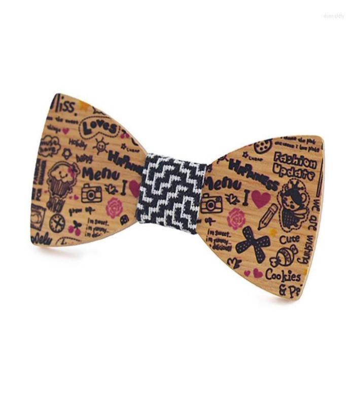 

Bow Ties Handmade Children Wooden For Baby Boy Bowknot Kids Wood Tie Butterfly Party Shirts Men Tuxedo Donn225214575