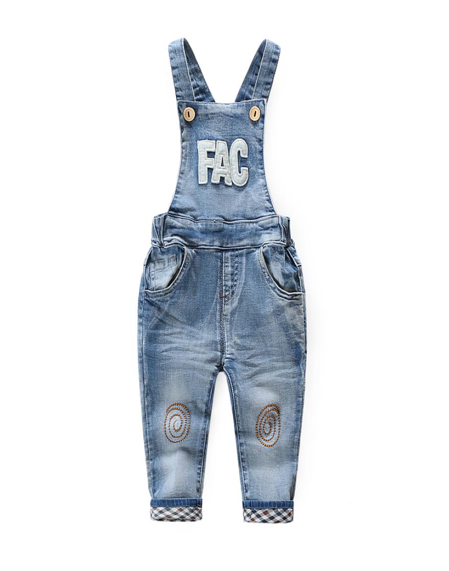 

2018 new spring autumn children baby boys rompers Bib preschool children jeans3669384, Multi