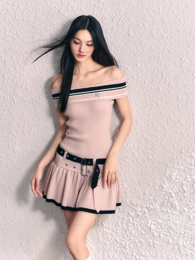 

Casual Dresses Summer Pink Dress Womens Tassels Straps Sleeveless Sexy Korean Fashion Simple Temperament 2023 Female Knitting Long