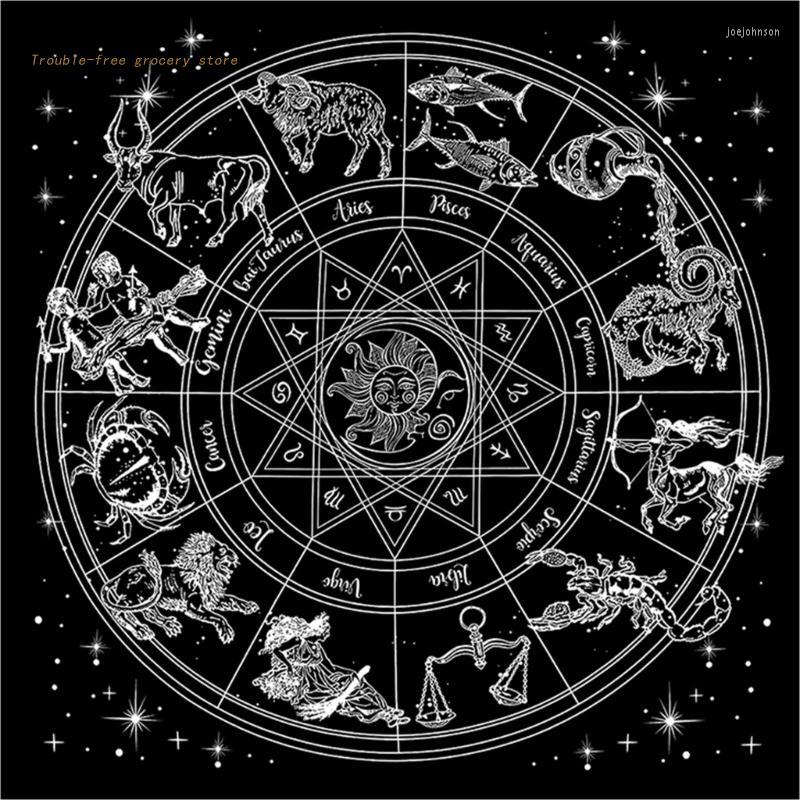 

Jewelry Pouches Square Shape Pendulum Divination Altar Tablecloth Board Game Tarot Pad Rune Table Cloth Astrology Oracles Mat
