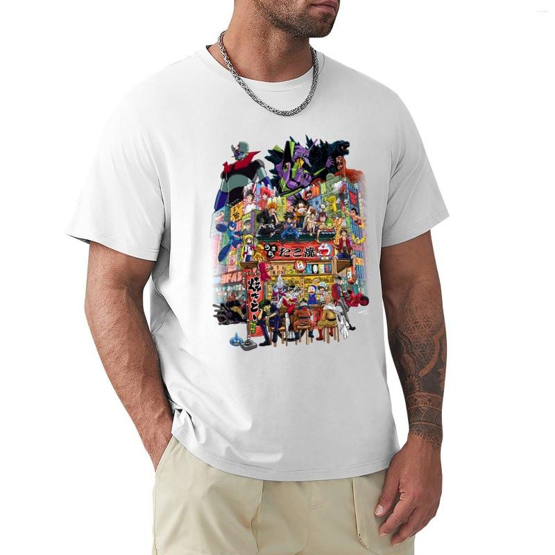 

Men's Polos A Normal Day In Japan T-Shirt Short Sleeve Anime Mens T Shirt Graphic, Dark coffee
