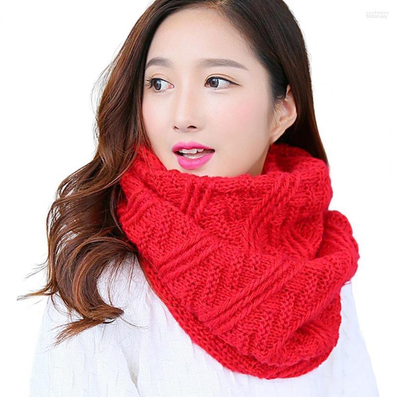 

Scarves Tube Scarf Knitted High Elasticity Thickened Warm Cold-resistant Comfortable Autumn Winter Women Loop Circle Men