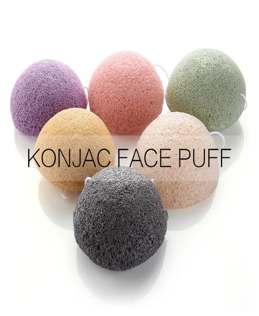 

Konjac Facial Puff Face Cleanse Washing Sponge Konjac Exfoliator Cleansing Sponge Facial Care Makeup Tools HHA3022272373