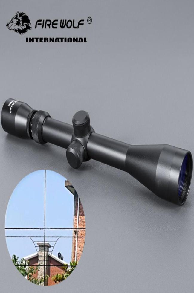 

FIRE WOLF 39x40 Rifle Outdoor Reticle Sight Optics Sniper Deer Scopes Scope Red Dot Hunting1464563