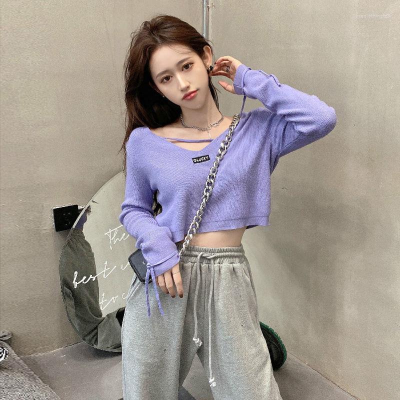 

Women's Sweaters Woman Pullover Women's Knitwear 2023 Autumn Long-Sleeved Top Cardigan, Black