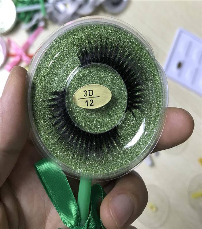 

Lollipop Box Top Quality false eyelash 3D Mink strip silk lashes thick fake faux eyelashes 26 style DHL 2561267