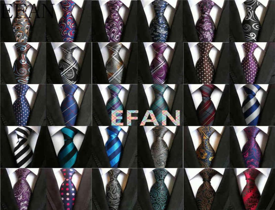 

8cm Men039s Ties New Man Fashion Neckties Corbatas Gravata Jacquard Silk Tie Business Green Purple Navy Gray Gold Blue Tie For 2440913