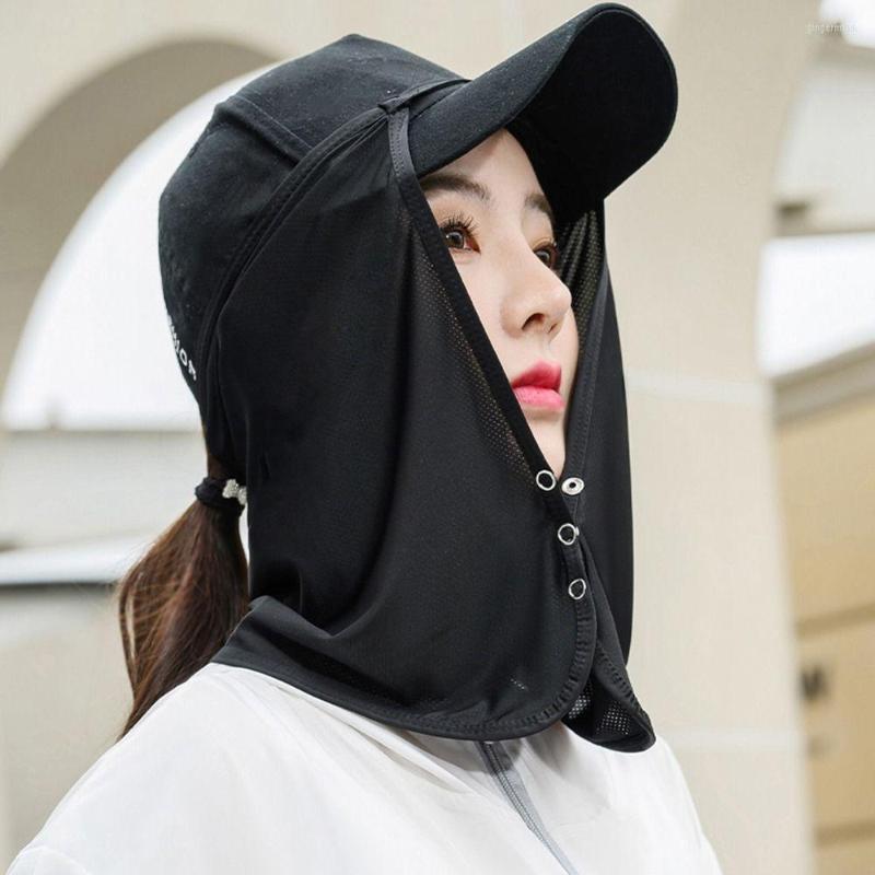

Scarves For Men Neck Protection Women Cap Mask Silk Scarf Sunscreen Veil Face Anti-uv Cover