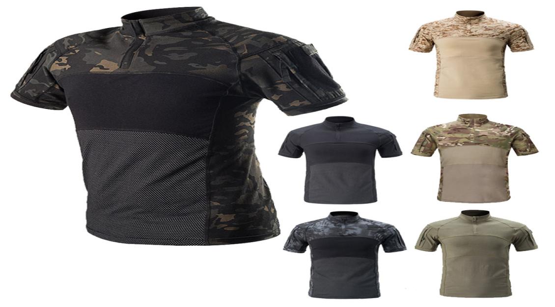 

Outdoor Camouflage T Shirt Hunting Shooting US Battle Dress Uniform Tactical BDU Army Combat Clothing Camo Shirt NO050141312988, Orange