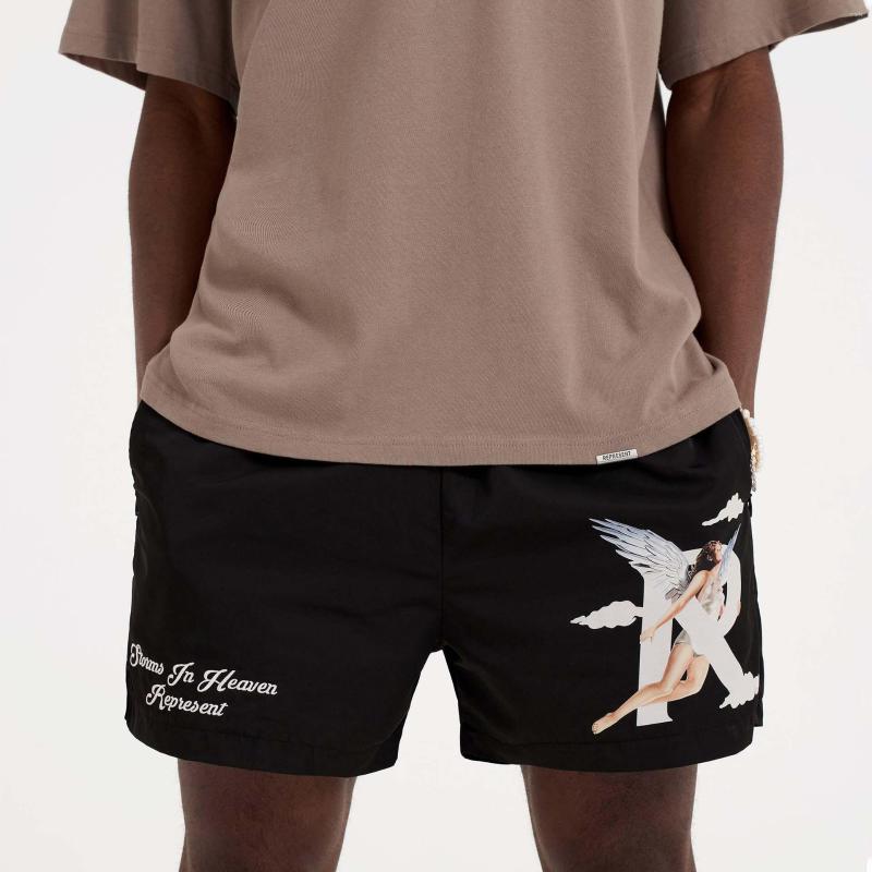 

Men's Shorts Gym Oversized Bodybuilding Sports Men Workout Basketball Running Fitness Summer Crossfit Streetwear Clothing, Black