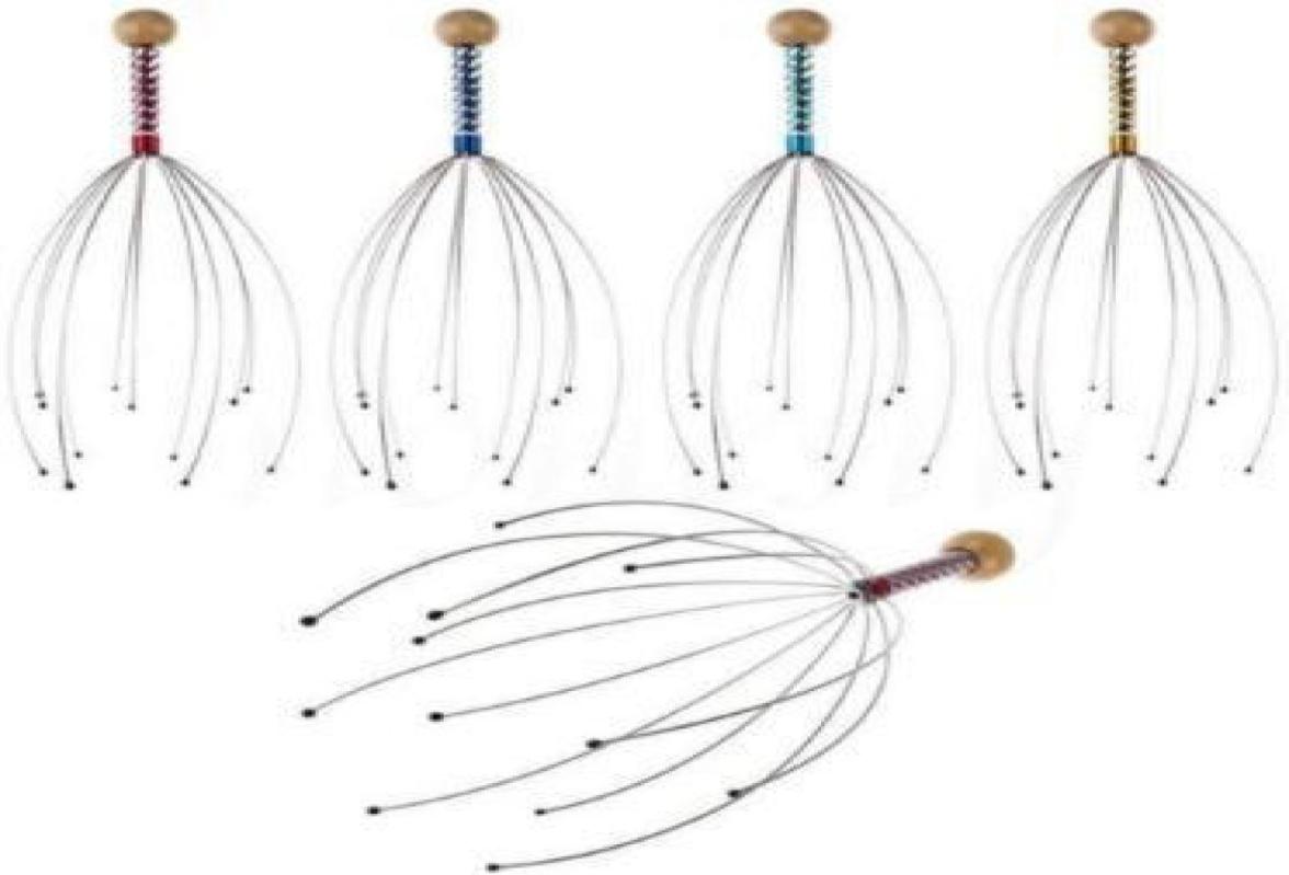 

Therapeutic Head Scratcher Deep Relaxation Tool Hand Held Scalp Massager Stress Release Massage Octopus Head Massager1050394