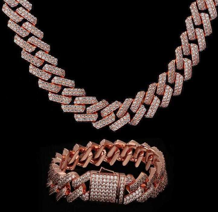 

Iced Out Vvs Moissanite Sparkling Chain Custom 925 Silver Necklace Cuban Link Sparkle Chain Necklace Jewelry Set for Woman