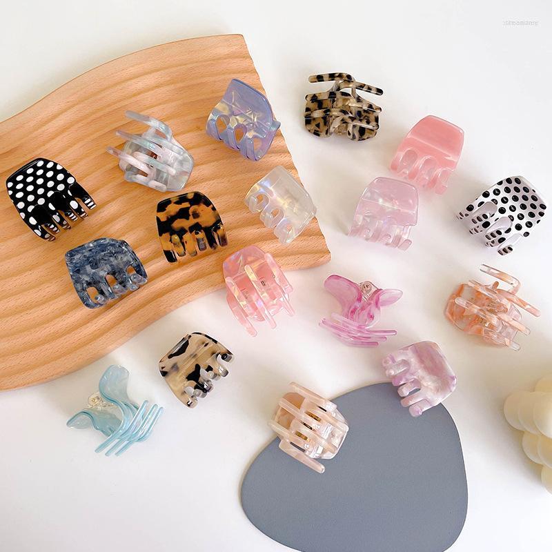 

Hair Clips High Mini 3.5CM Hollow Girl Acetate Board Small Minimal Alligator Tiny Claw Clip For Women Girls