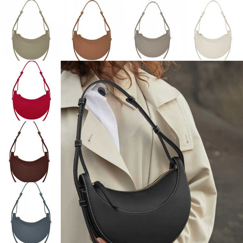 

Numero Dix Luxurys shoulder bag women designer bag half moon tote crossbody bag fashion paris handbags baguette zip hobo purse smooth calf leather, 3#