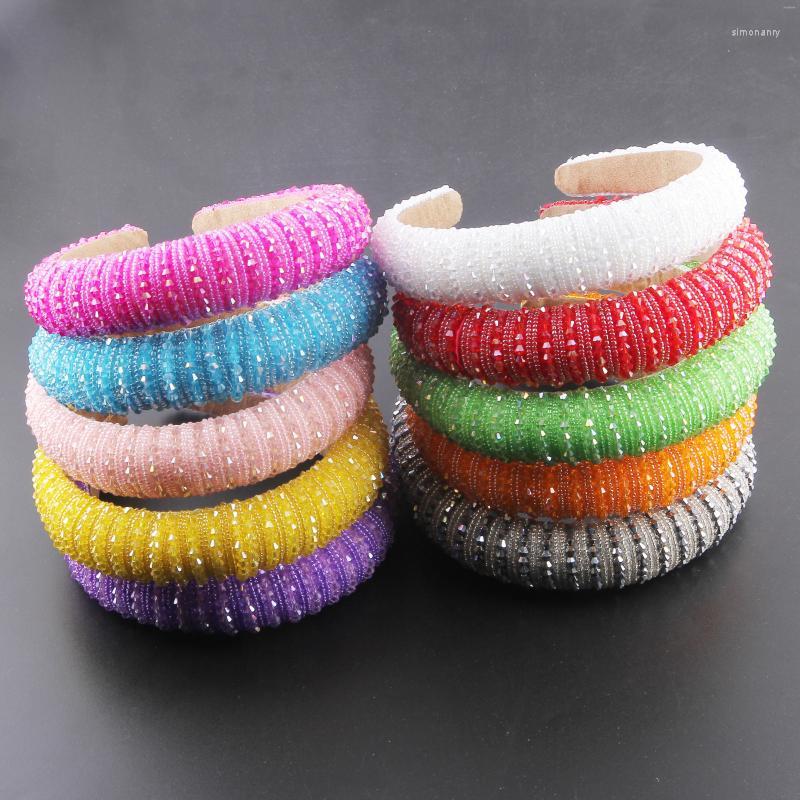 

Hair Clips Crystal Headbands Girls Shiny Luxury Rhinestone Band Hoop Pearl Accessories For Women Headband281