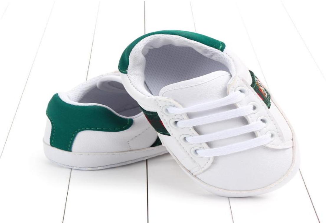 

Newborn Baby Boy Girl Shoes Casual Soft Bottom Nonslip Breathable Blue White Bee Style Infant Toddler Shoes3229502, Red