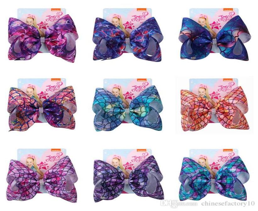 

Jojo Siwa Hair Bow Hairpins Mermaid Grosgrain 8 INCH Bowknot Girls Hairband 11 Colors Barrettes Accessories5091062, Lemon yellow