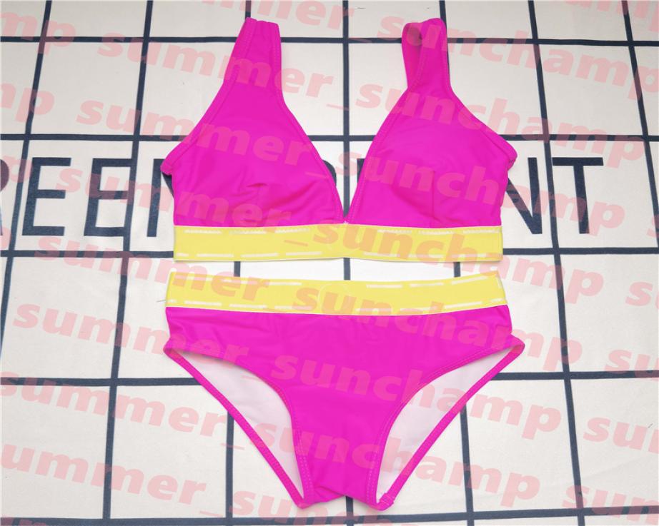 

Letter Swimwear Padded Bra Bikini Women Sexy Swimsuit Summer Beach Party Bathing Suit6087246