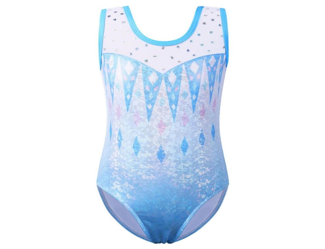 

Children Girls Dancewear 514 Years Sleeveless OnePiece Tank Kids Teens Pattern Shiny Cute Blue2835861, Red