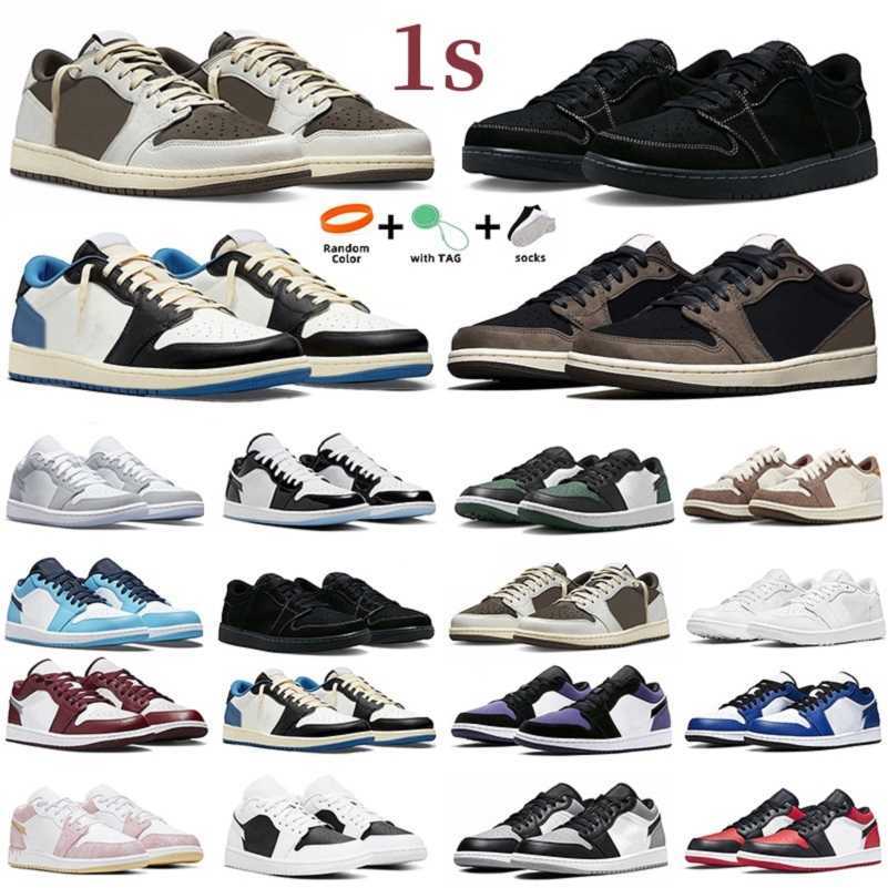 

1 Jumpman 1s Low mens Basketball Shoes Sneaker Reverse Dark Mocha Olive Fragment Wolf Grey Olive Sail Black Phantom UNC Panda Paris Shadow Men Trainer Sports Sneakers, Color#3