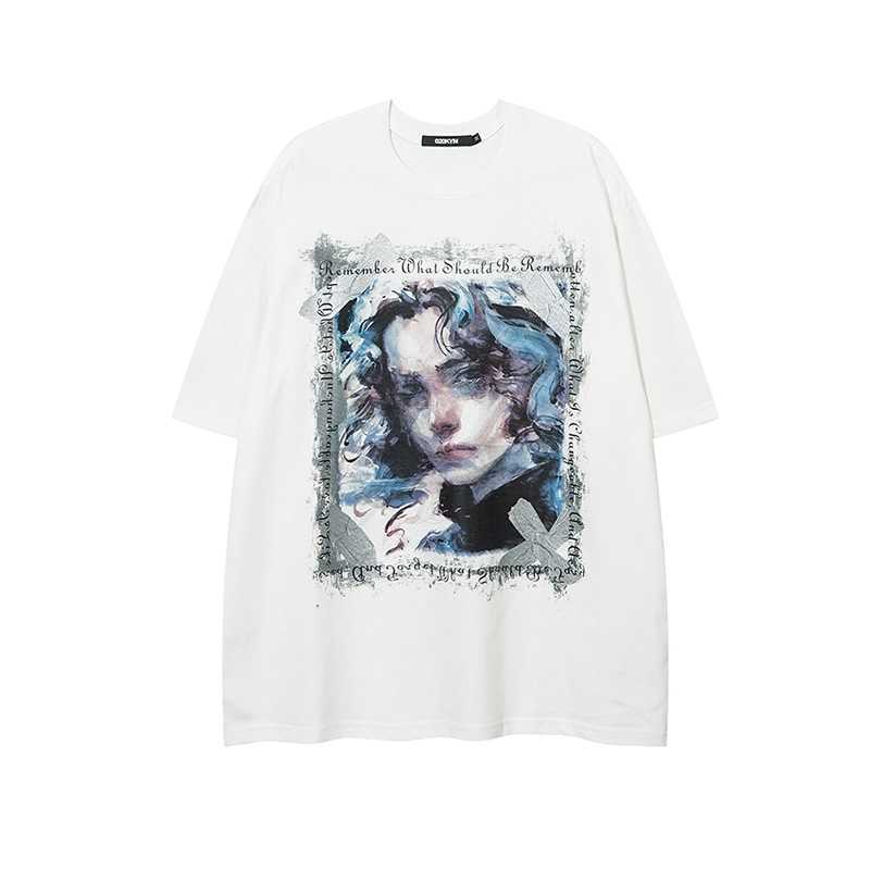 

and American stussysEuropean trendy brand oversize loose fitting short sleeved T-shirt for men and women summer personalized hip-hop 1recreation club, White 240g