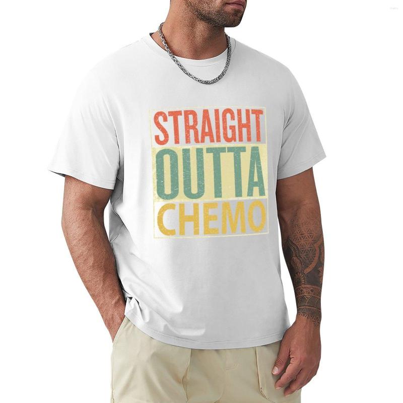 

Men's Polos Straight Outta Chemo T-Shirt T Shirt Man Boys White Shirts Anime Clothes Men Clothing, Red