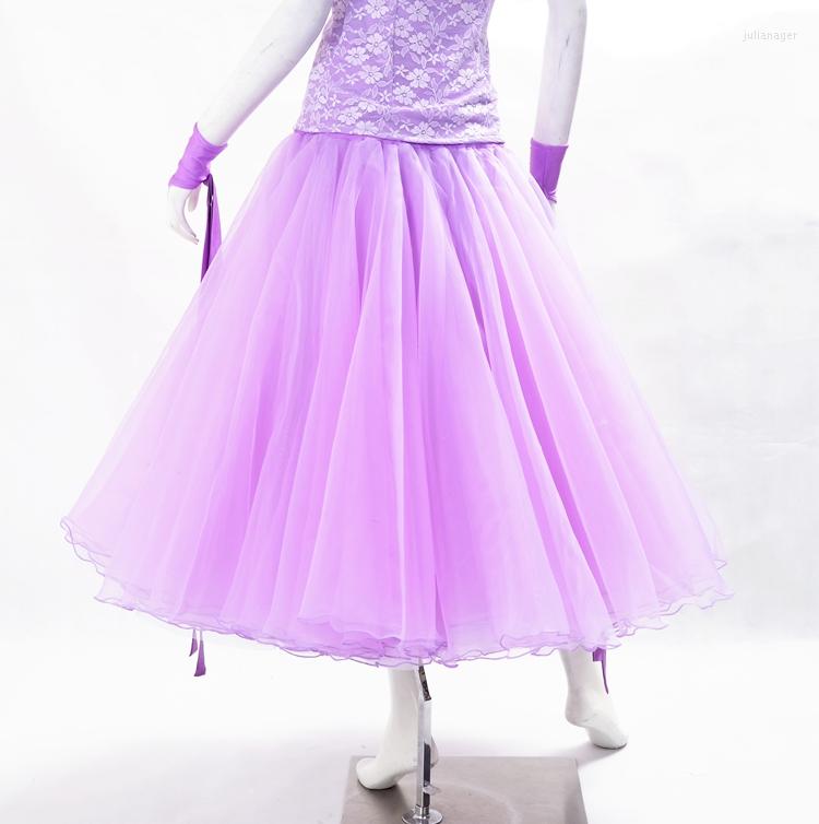 

Stage Wear Exotic Dance Ballroom Modern Four Layers Of Elegant Big Fluffy Princess Skirt Dress W15026B, Black