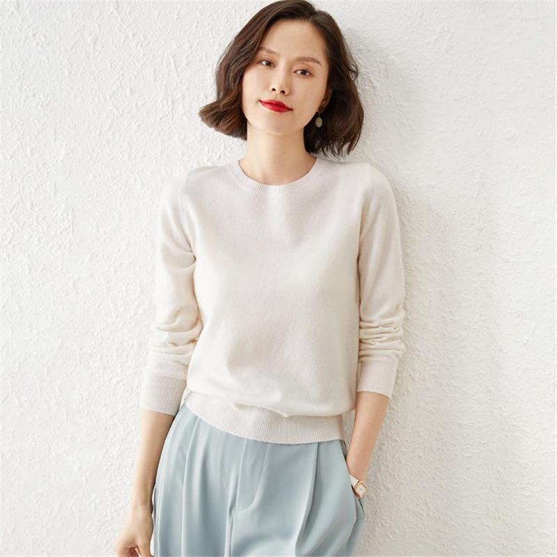 

Women' Sweaters Spring Basic Pull Femme Sweater Women' Autumn Winter O-neck Solid Pullovers Bottoming Shirt Knitwear Long Sleeve, Blue