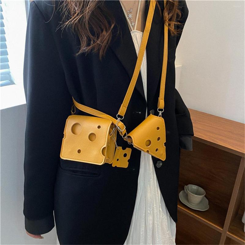 

Evening Bags Women's On Offer 2023 Cheese Design Mini Crossbody Fashion Cute Sweet Coin Purses Casual Wallet For Girls, B223-triangle