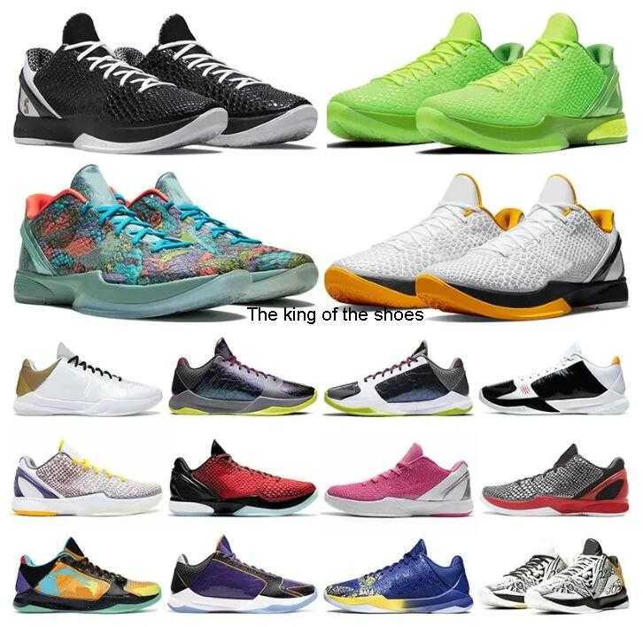 

2023 Mamba Zoom 6 Protro Grinch Basketball Shoes Men Bruce Lee What If Lakers Big Stage Chaos 5 Rings Metallic Gold Mens Trainers Sports Outdoor Sneakers, 13