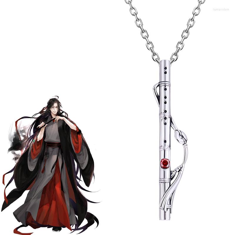 

Pendant Necklaces Anime Mo Dao Zu Shi Necklace Grandmaster Of Demonic Cultivation Wei Wuxian Lan Wangji Cosplay Cross Flute Choker Jewelry