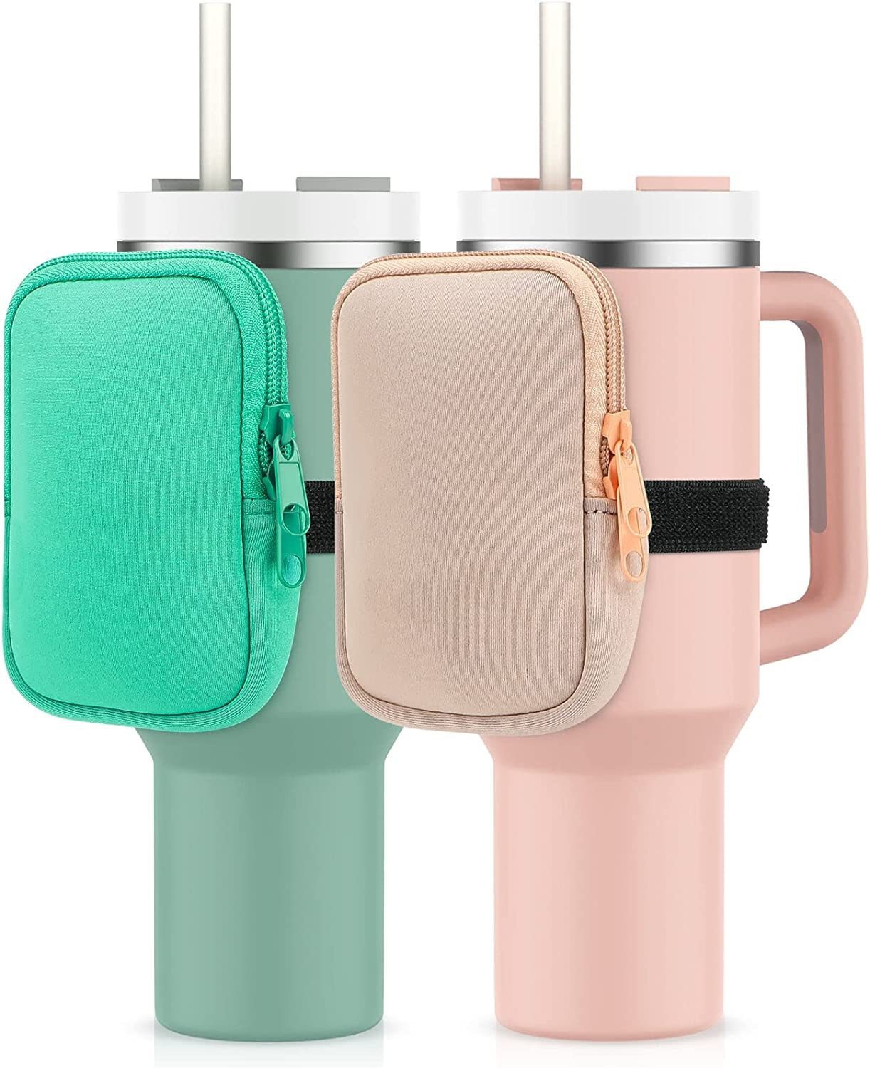 

Sublimation Water Bottle Zipper Pouch Storage Sleeve for 40oz Tumbler Neoprene Water Bottle Holder Tumbler Carrier Bag Holder for Running Walking fast