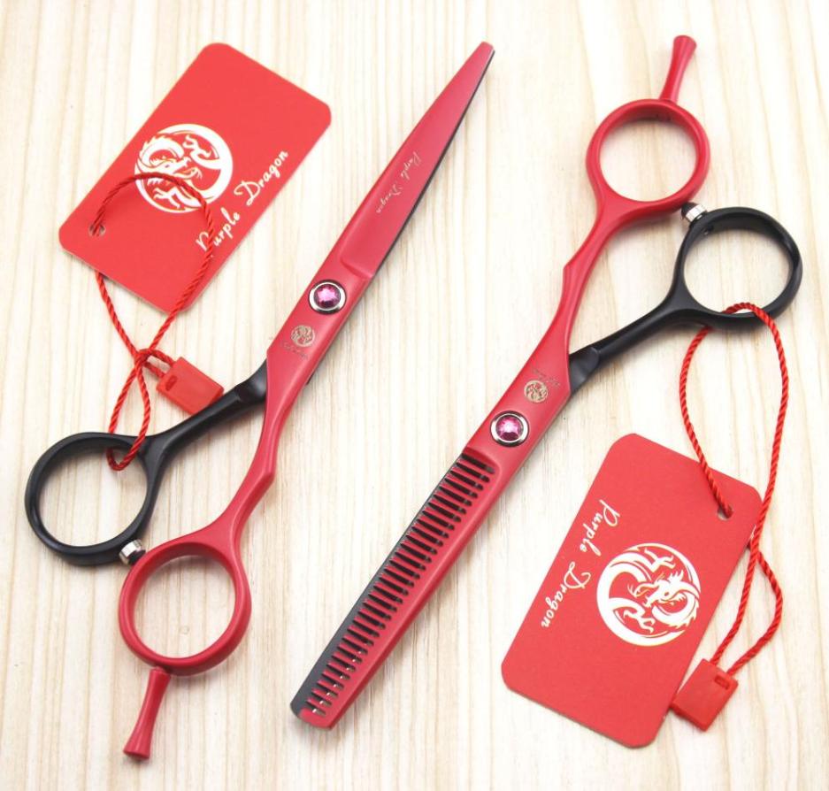 

512 Brand Purple Dragon TOP 55039039 Hairdressing Scissors 440C Barber Home Salon Cutting Scissors Thinning Shears Hair 3680904