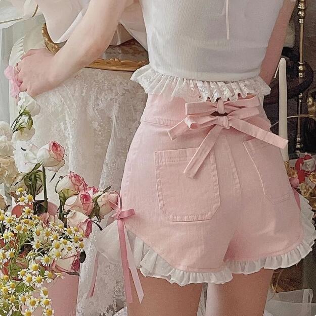 

2023 High Waisted Shorts Printing Shorts Women Casual Pants Womens Clothing, Blue