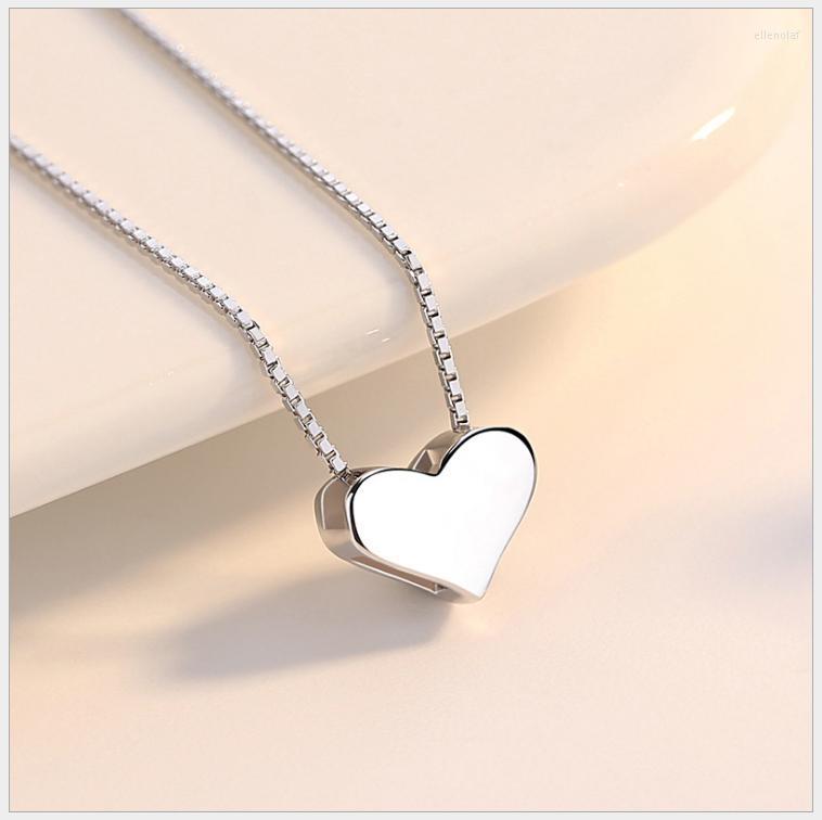 

Choker Chokers Fashion Silver Color Love Heart Necklaces For Women Wedding Long Statement Collares ColarChokers Gord22