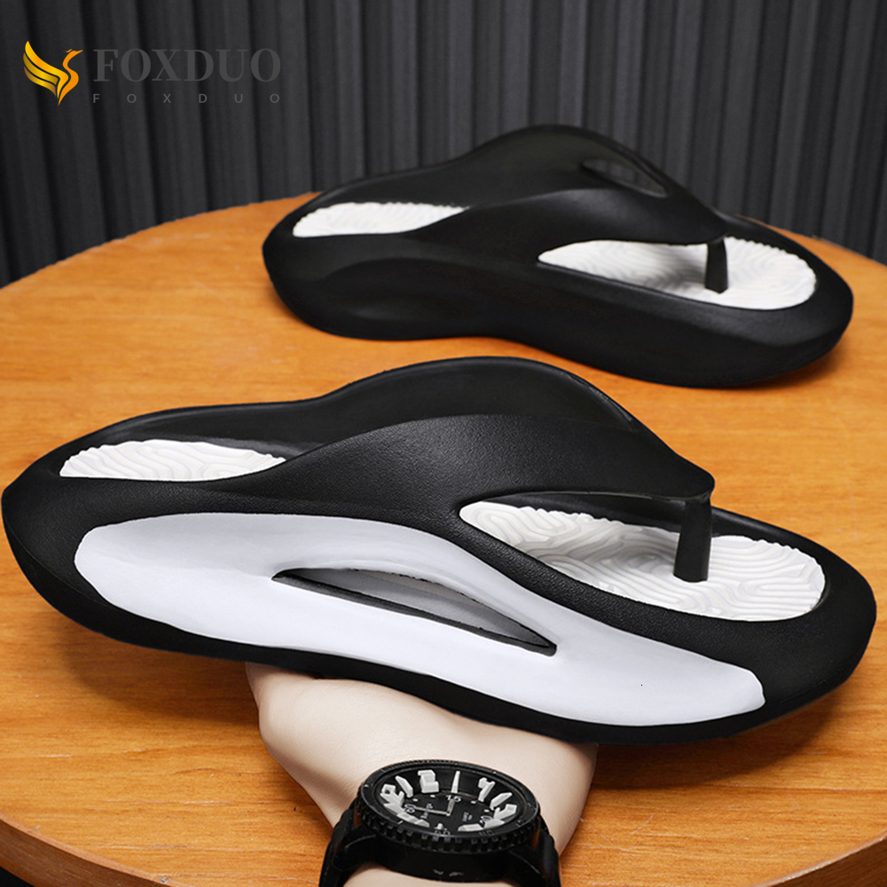 

Slippers Summer Men Sneaker Flip Flops Sports Beach Shoes Soft Thick Sole Slides Non Slip Outdoor Man Flop Sandals 230628, Yellow