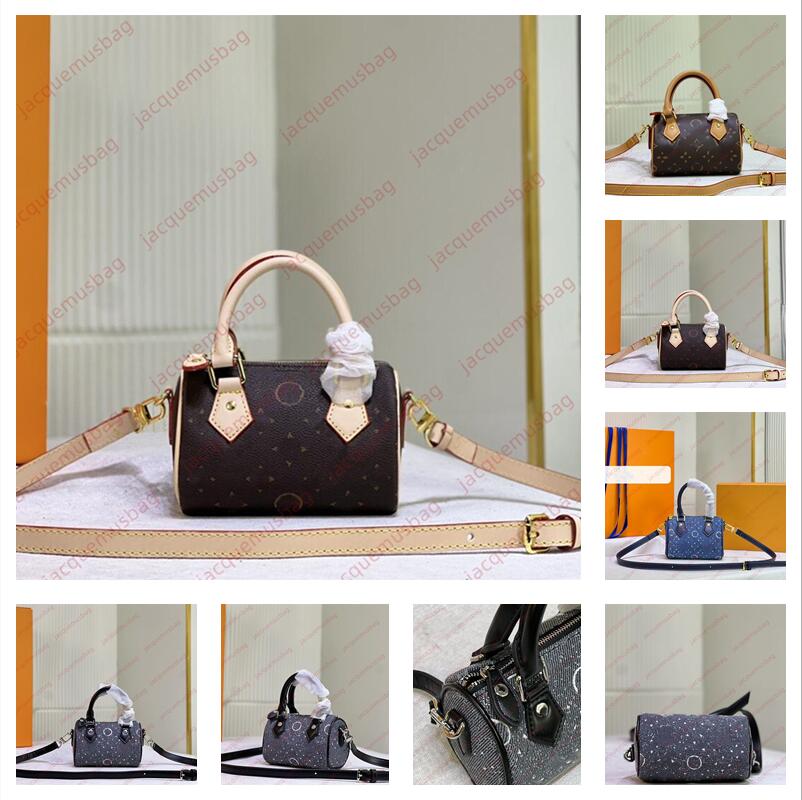 

Designer Nano Speedy bag mini Pillow bags Denim handbag L tote Shoulder crossbody wallet Hobo purses lady Vll high quality messenger Satchels dhgate Sacoche, 1#size:16x11x9cm