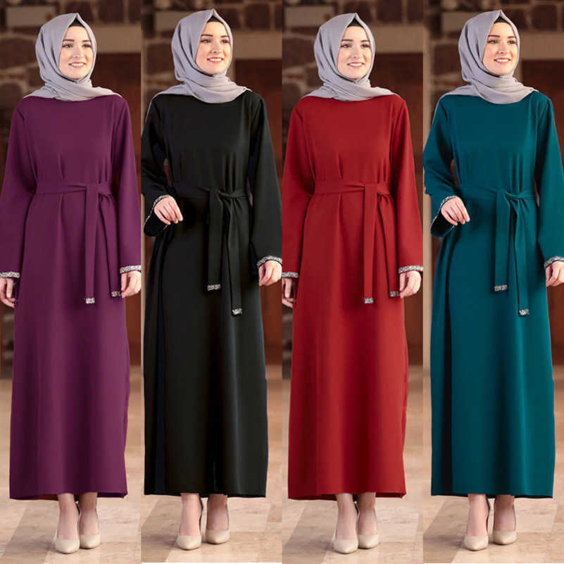 

Muslim women's fashion dress abaya long dress muslim dress Arabic dress, Black
